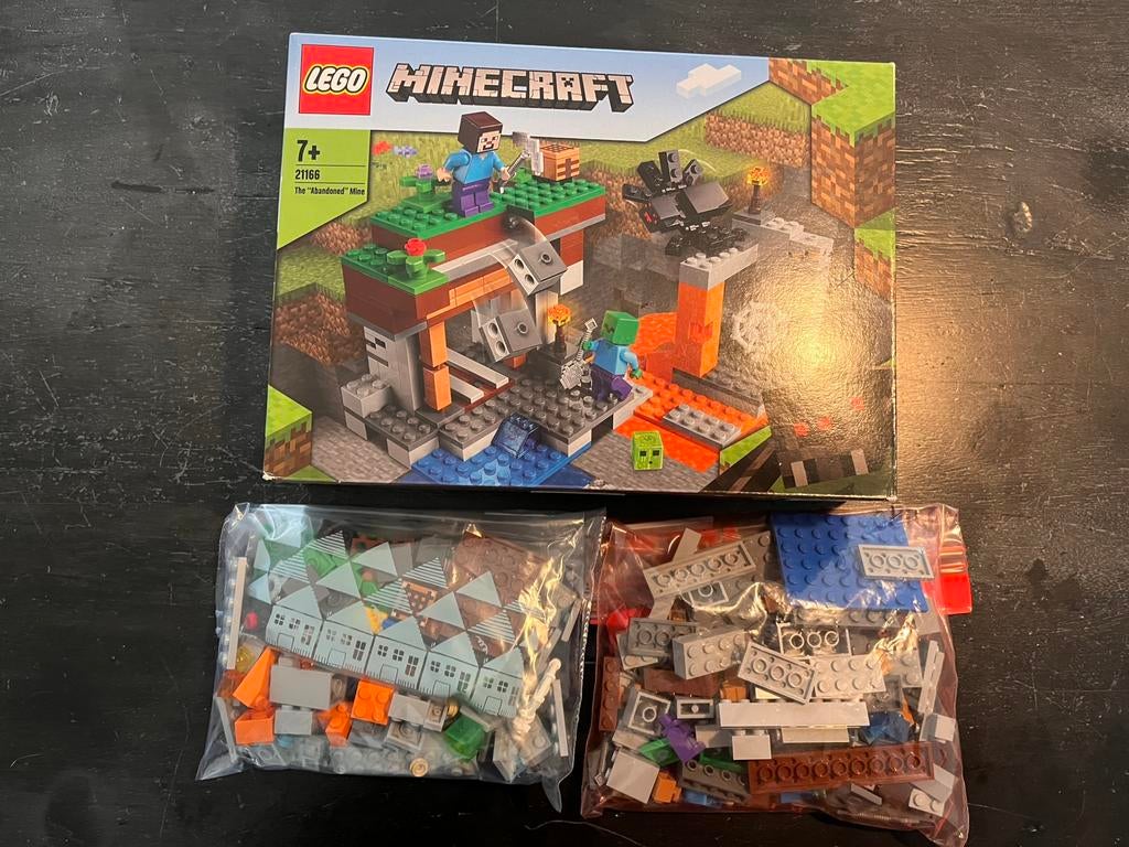 Lego Minecraft set 21166 (7+) the “Abandoned” Mine, Ophalen of Verzenden, Zo goed als nieuw