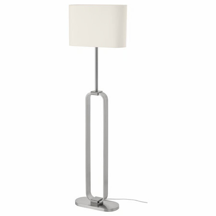 Ikea UPPVIND staande lamp, Ophalen, E27 (groot), Zo goed als nieuw, Metaal