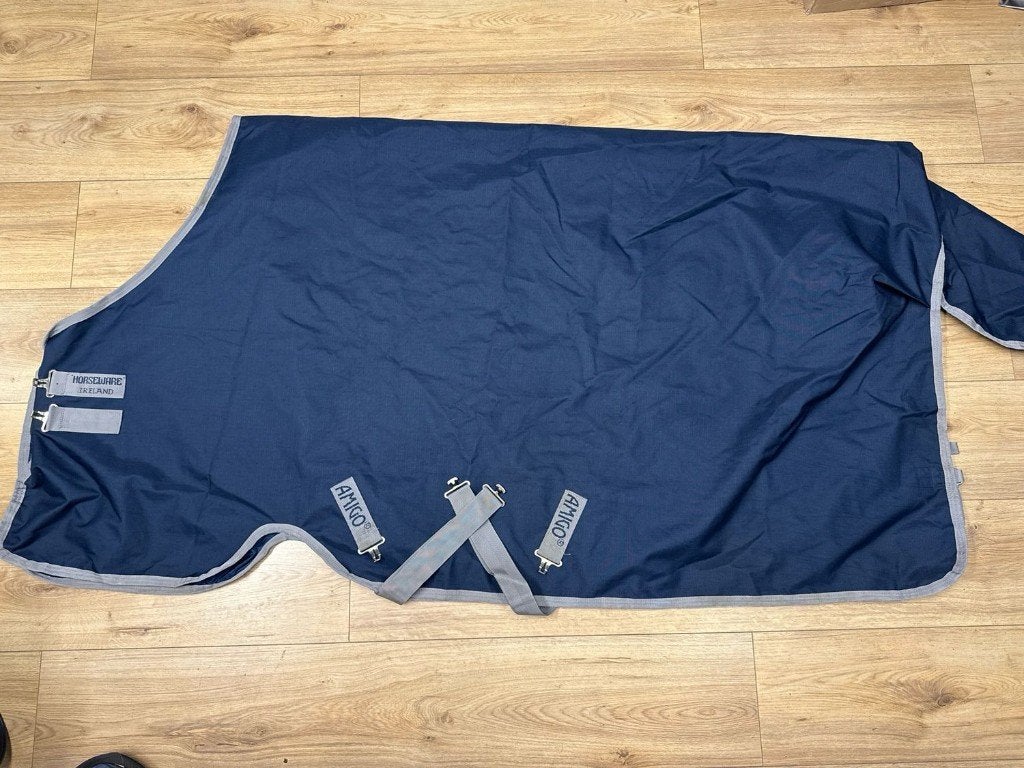 Horseware amigo ripstop 900 regendeken blauw 195, Dieren en Toebehoren, Paarden en Pony's | Dekens en Dekjes, Gebruikt, Horseware