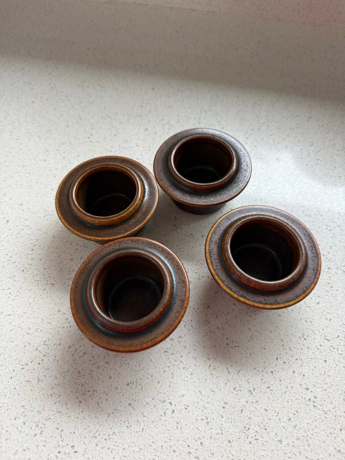 Vintage Arabia Ruska eierdopjes - Ulla Procope (4 stuks), Ophalen of Verzenden