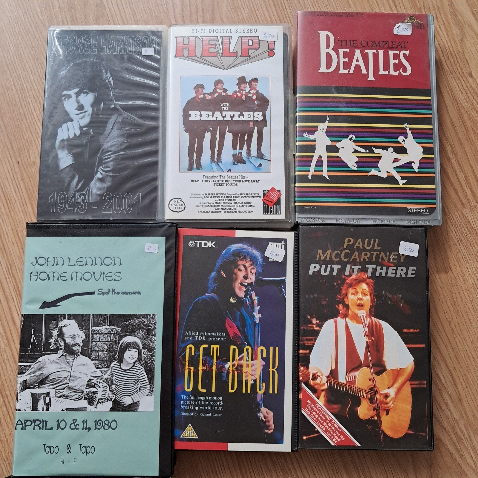 beatles/ solo videobanden, Ophalen of Verzenden, Zo goed als nieuw