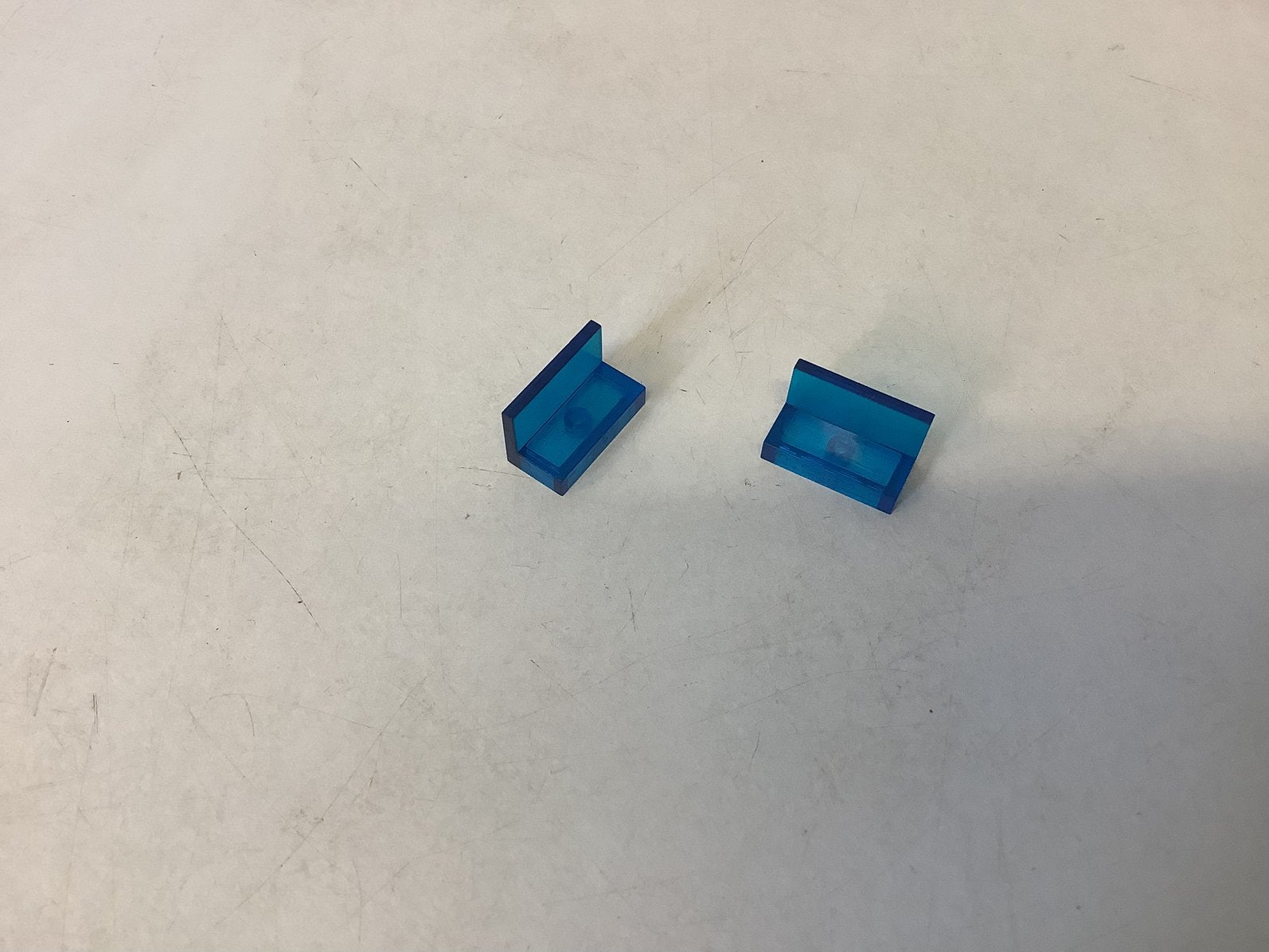 Lego paneel 1x2x1 transparant donker blauw, Ophalen of Verzenden, Gebruikt, Losse stenen, Lego