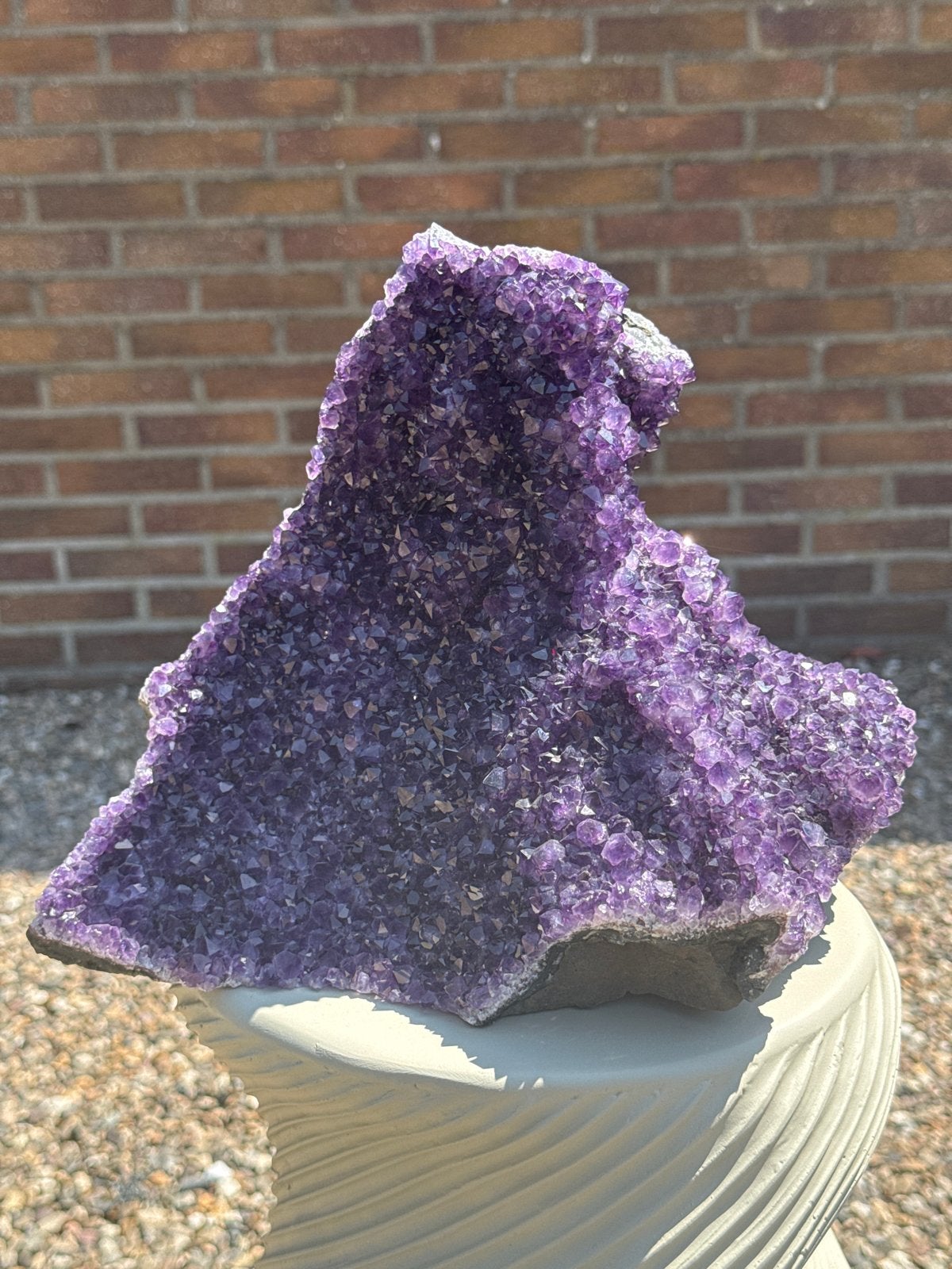 Prachtige Amethist Geode uit Uruguay - 8,3 kg, Verzamelen, Mineralen en Fossielen, Ophalen, Mineraal