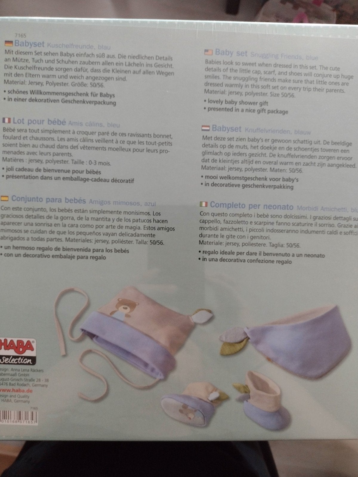 Restpartij HABA baby kado dozen blauw en roze 8stuks NIEUW, HABA, Overige typen, Nieuw, Ophalen of Verzenden