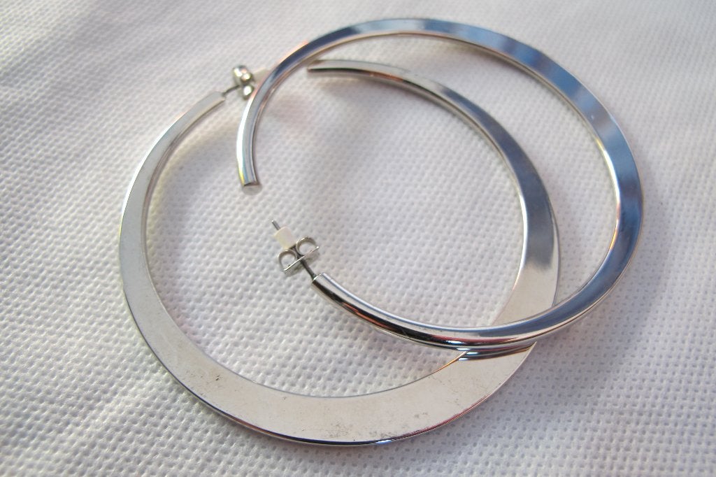 Silver hoop earrings, Overige materialen, Hangers, Nieuw, Ophalen of Verzenden