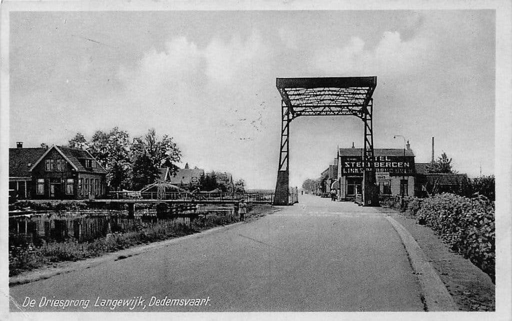AN154 Dedemsvaart De Driesprong 1937 uitg. Tieks, Verzenden, 1920 tot 1940, Gelopen, Overijssel
