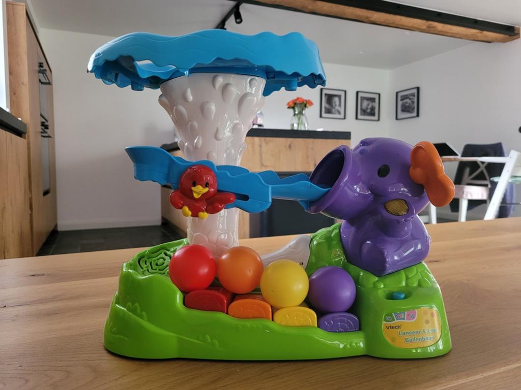 VTech Lanceer & Leer Ballenbaan Olifant in nieuwstaat, Kinderen en Baby's, Speelgoed | Babyspeelgoed, Ophalen of Verzenden, Zo goed als nieuw