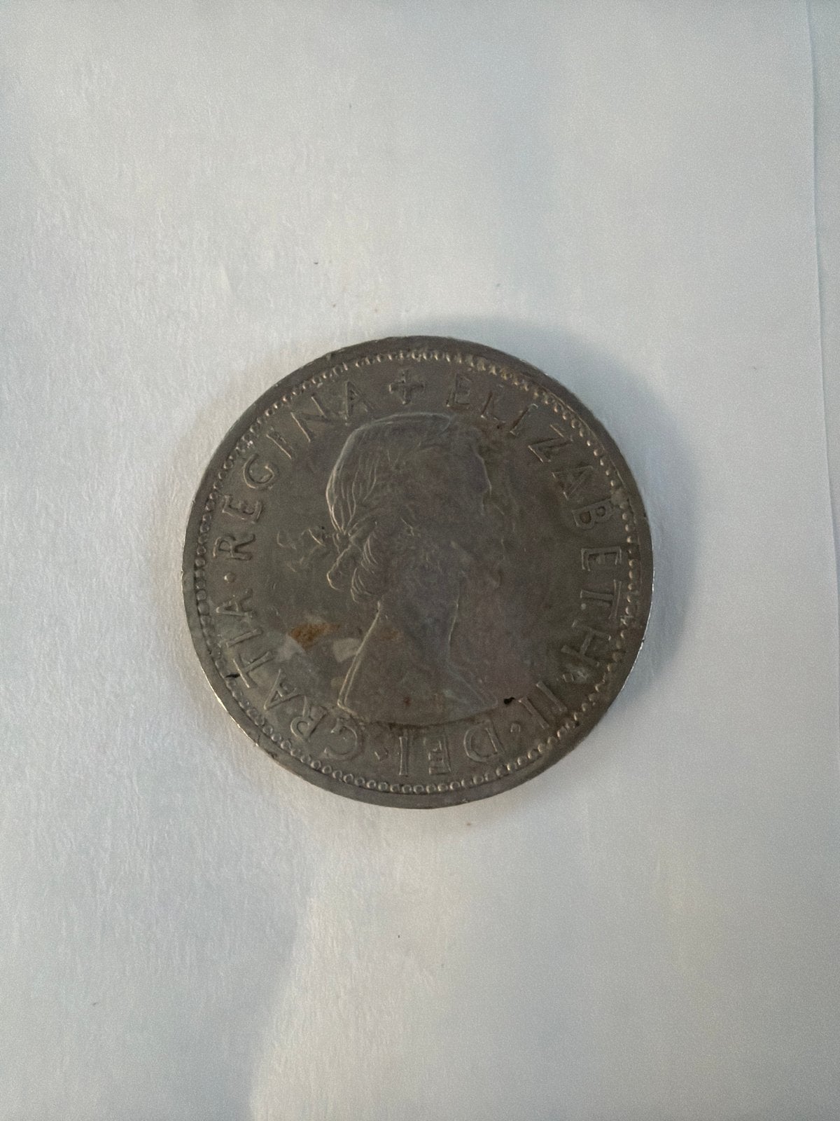 1966 Britse Two Shillings munt - Koningin Elizabeth II, Ophalen of Verzenden, Midden-Oosten, Losse munt