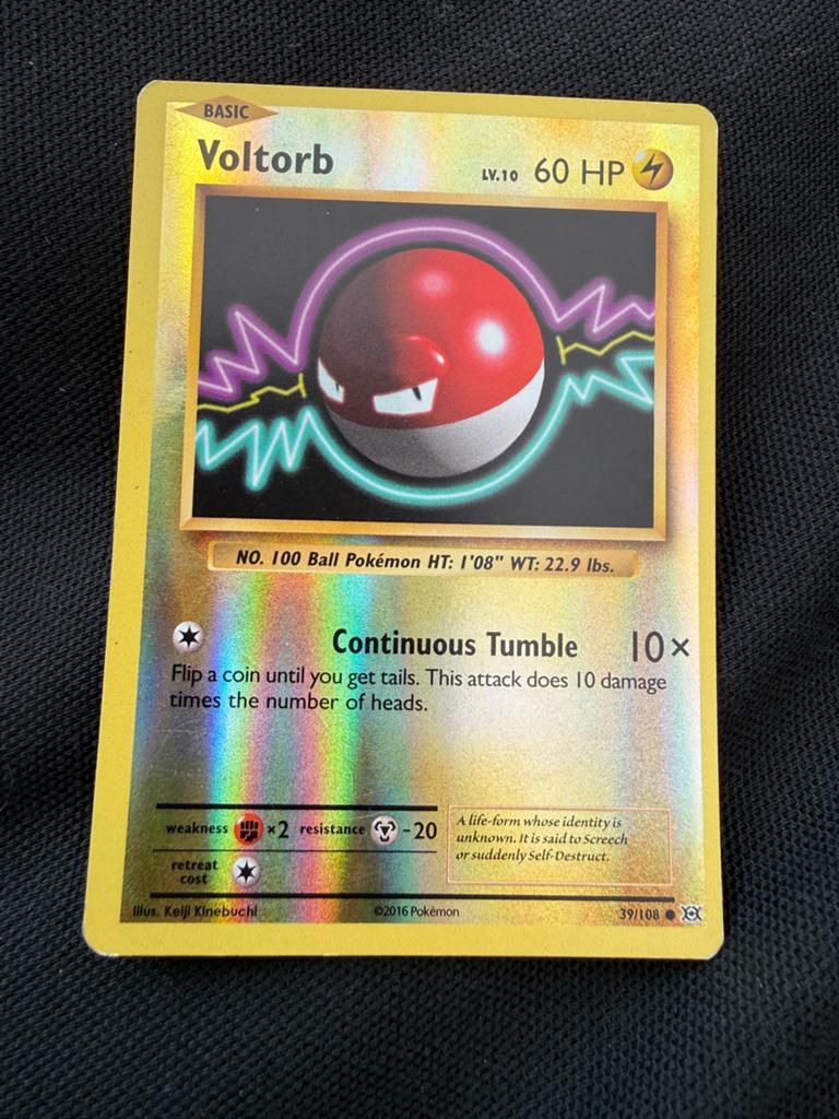 Voltorb 39 pokemonkaart, Ophalen of Verzenden, Zo goed als nieuw