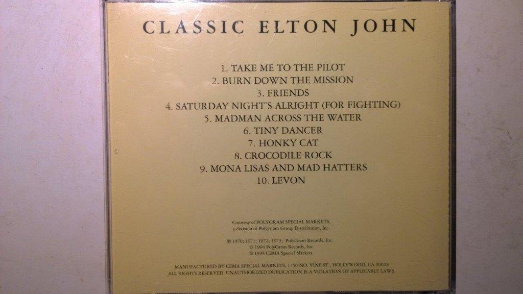 Elton John - Classic Elton John, Ophalen of Verzenden, 1980 - 1989, Zo goed als nieuw