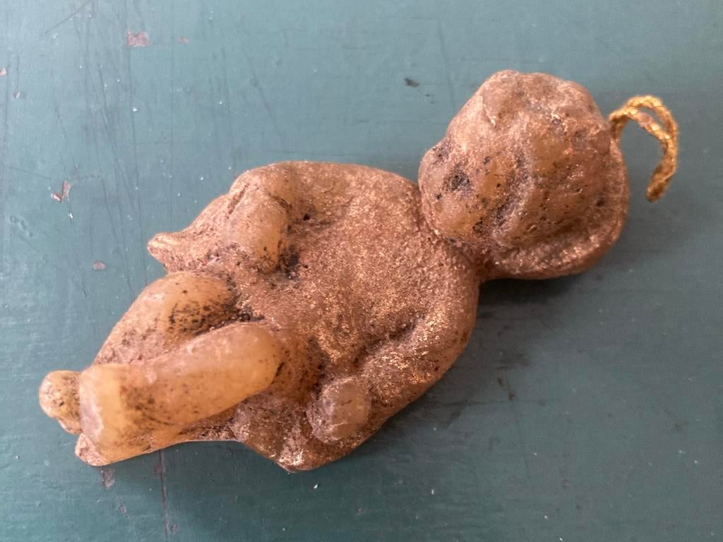 Antiek Kindje Jezus van was - Kerststal figuur, Ophalen of Verzenden