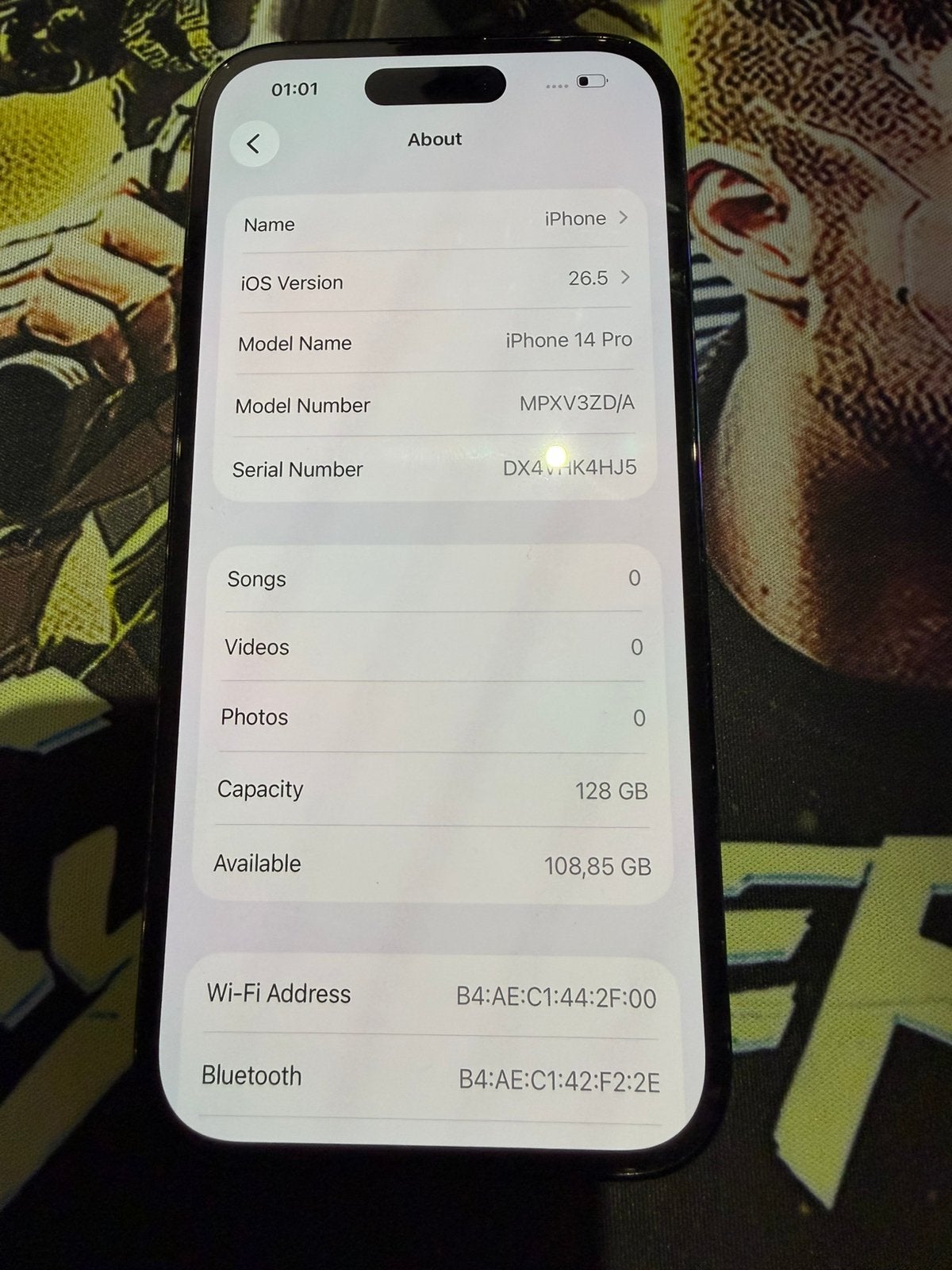 iPhone 14 Pro 128gb Zwart, Ophalen, Zwart, Zo goed als nieuw, 128 GB