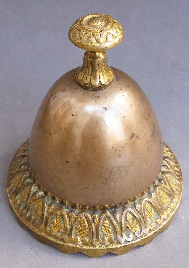 Om 1875 - 1900 Tafelbel Butlerbel Hotelbel Winkel Balie Bel, Ophalen of Verzenden