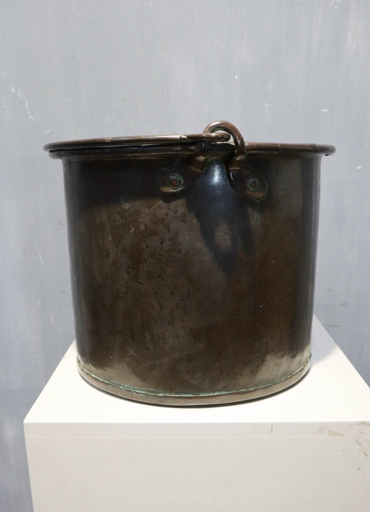 Antieke koperen nagelemmer, blokkenbak, Antiek en Kunst, Ophalen of Verzenden