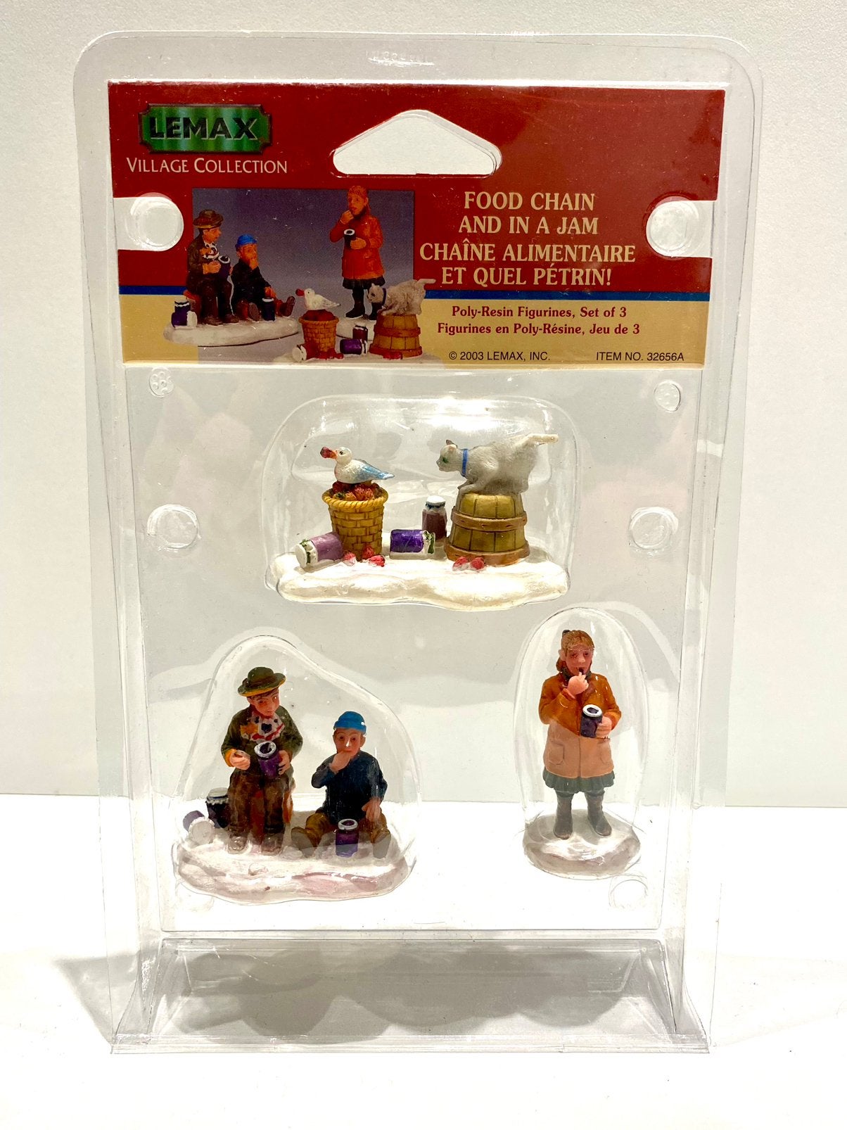 Lemax Food Chain And In A Jam, set of 3 (32656a) Very Rare, Diversen, Kerst, Verzenden
