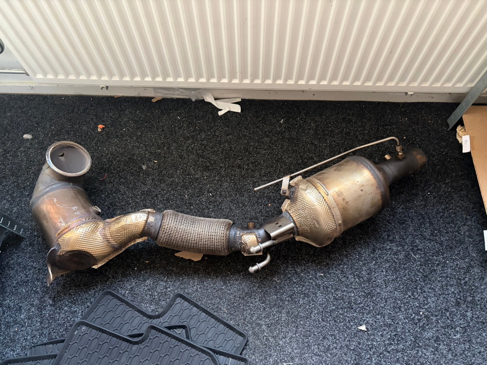 VW Golf 8 GTI Clubsport originele OEM downpipe OPF filter, Auto-onderdelen, Uitlaatsystemen, Ophalen, Gebruikt, Volkswagen
