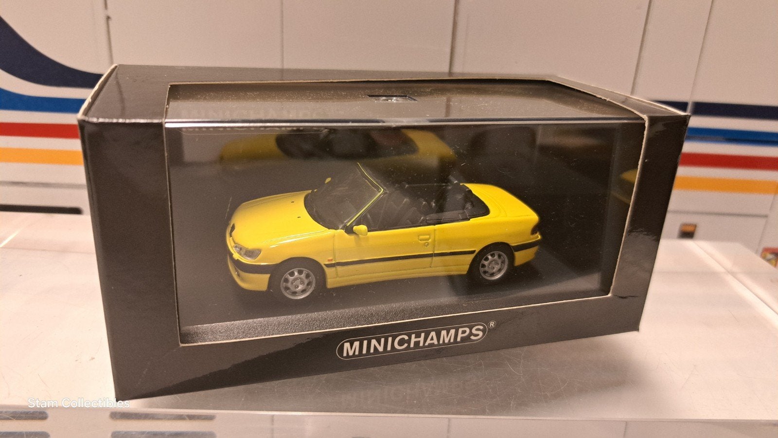 Minichamps Peugeot 306 Cabriolet Yellow, Auto, Ophalen of Verzenden, Zo goed als nieuw, MiniChamps