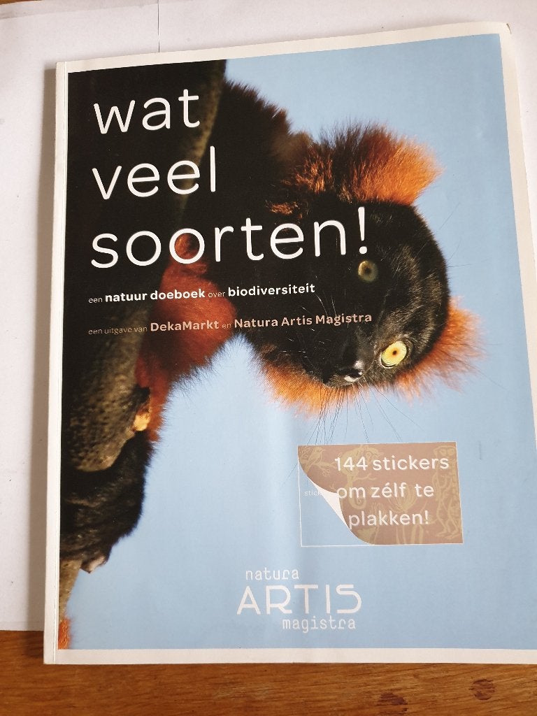 4893 wat veel soorten - natura artis stickerboek, Verzenden