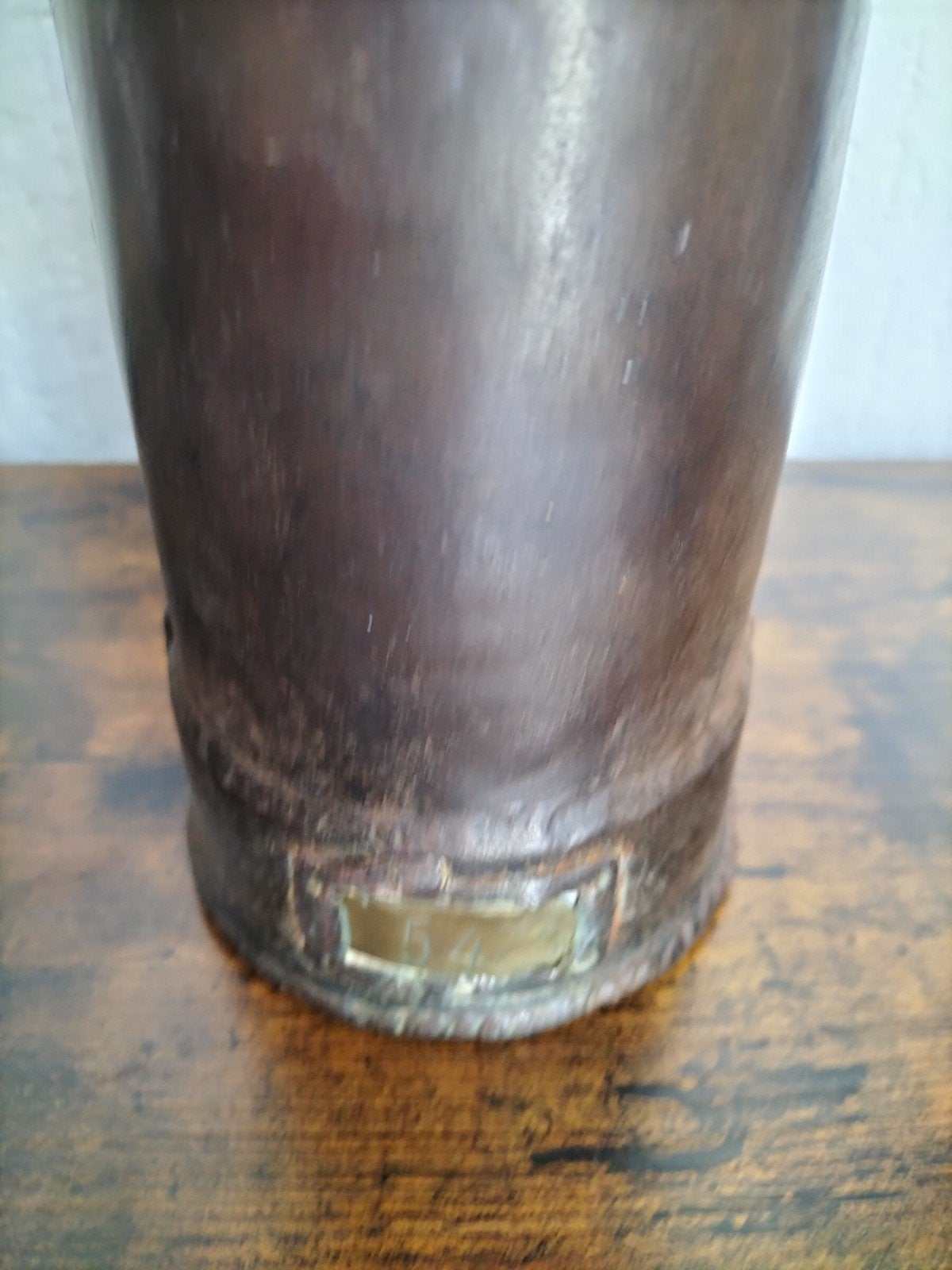 Vintage mijnlamp / scheepslamp - koper en metaal, Ophalen of Verzenden