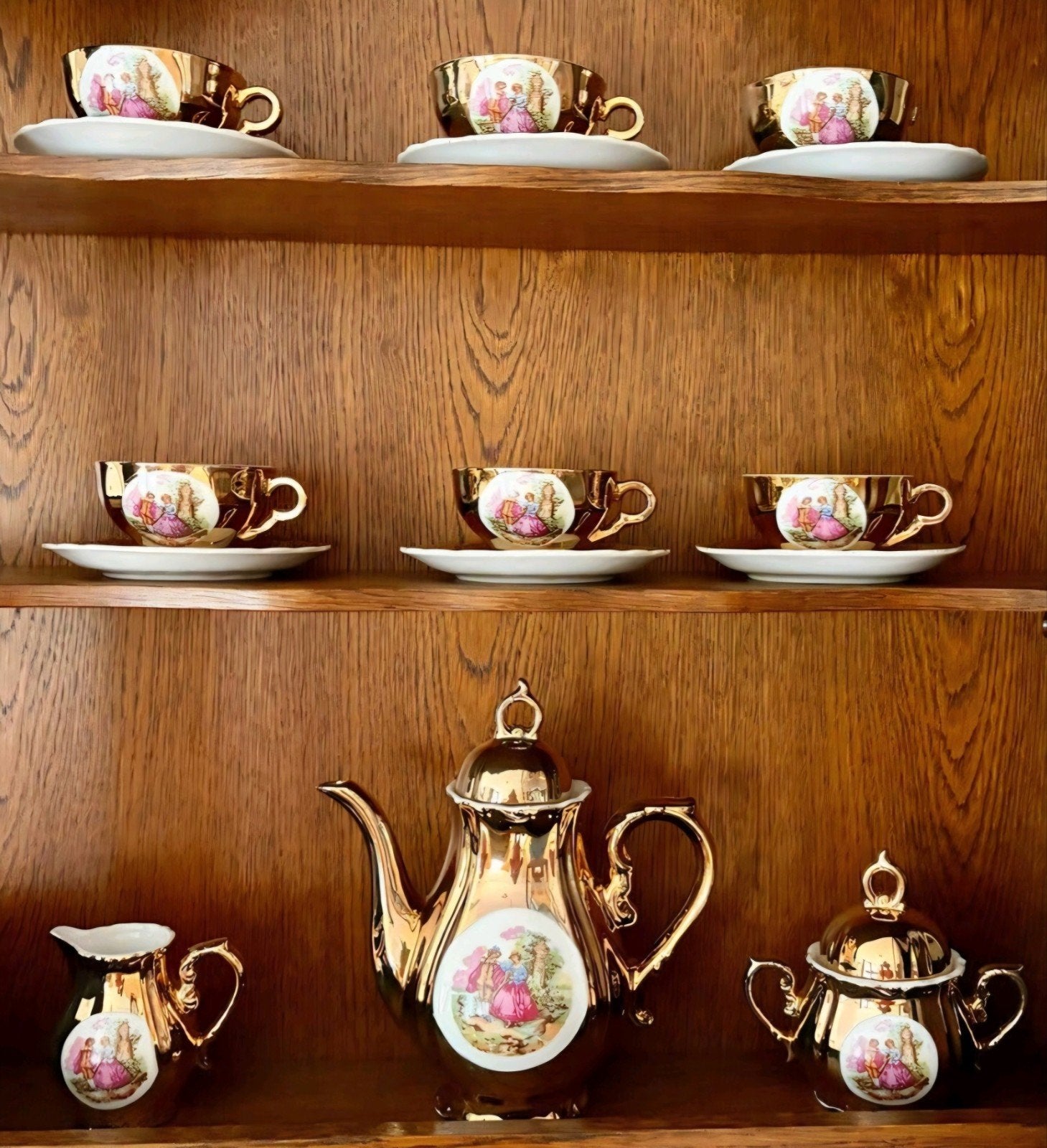 bavaria 24k vergulde mokka servies, Ophalen of Verzenden