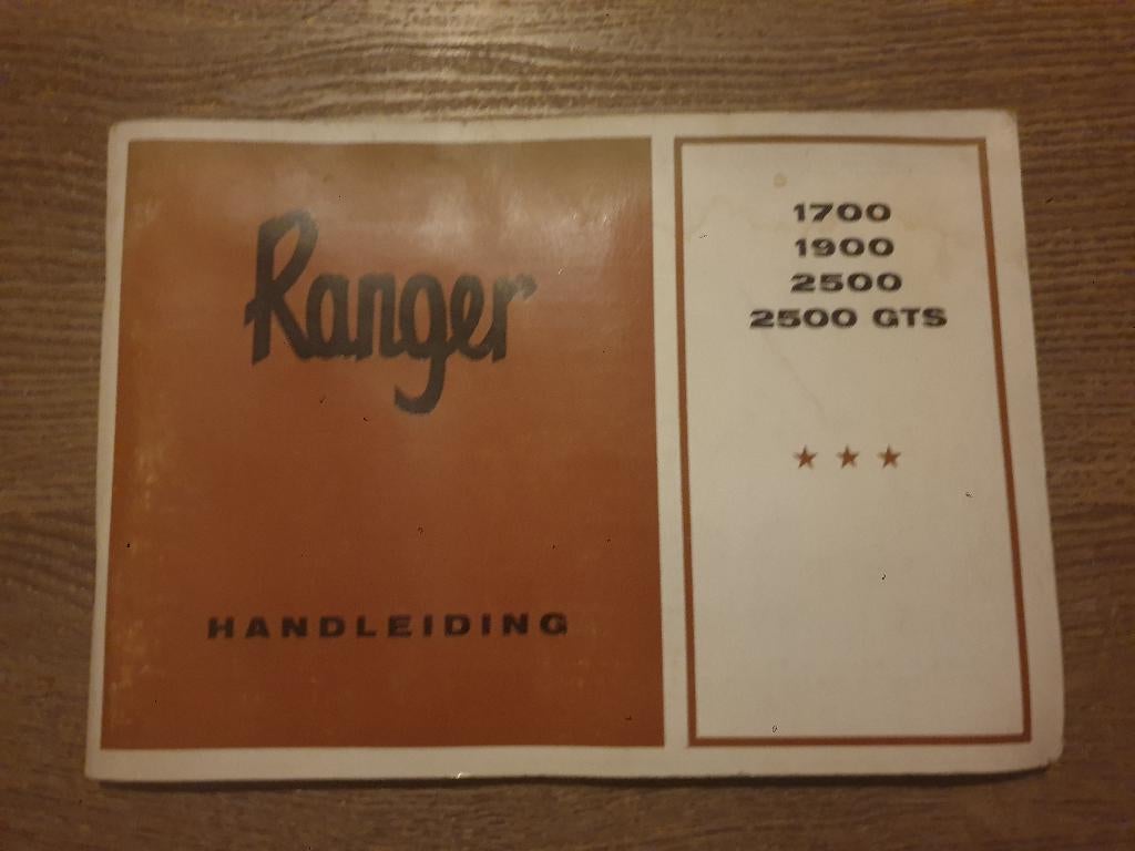 Handleiding Opel Ranger 2500GTS, Ophalen of Verzenden