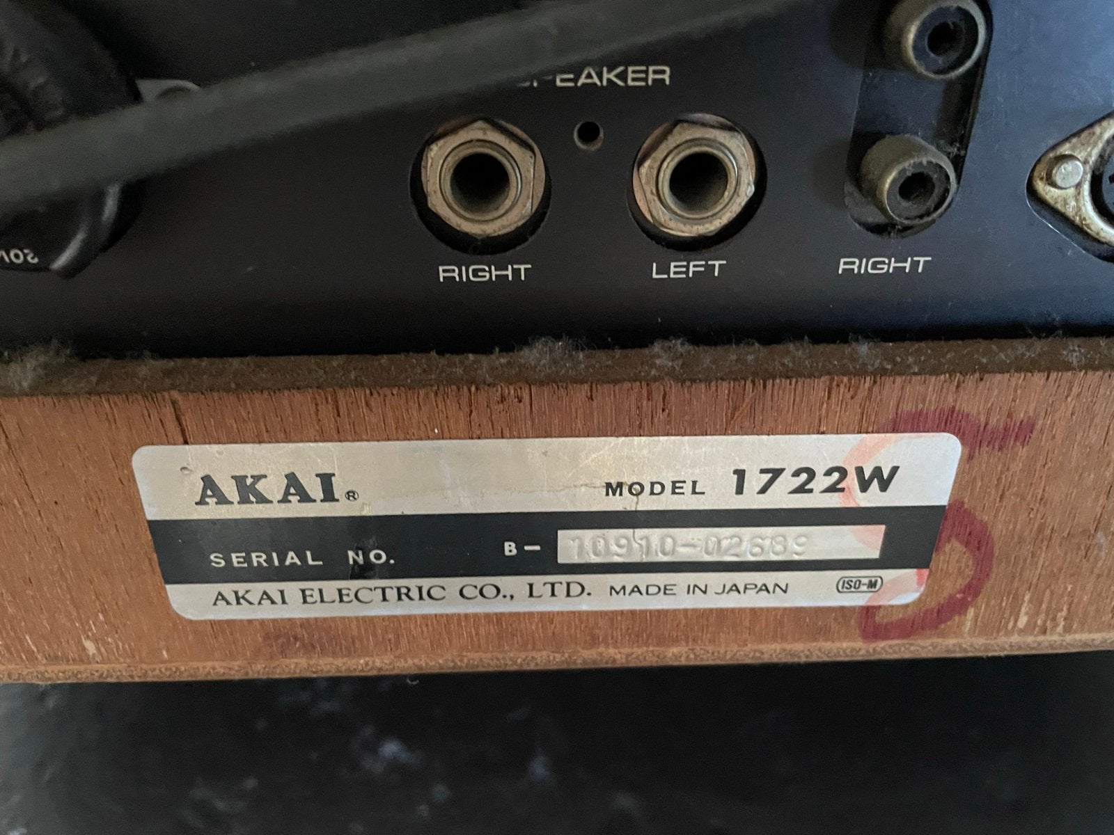 Akai 1722W Bandrecorder - Vintage Reel-to-Reel, Ophalen, Bandrecorder, Met banden