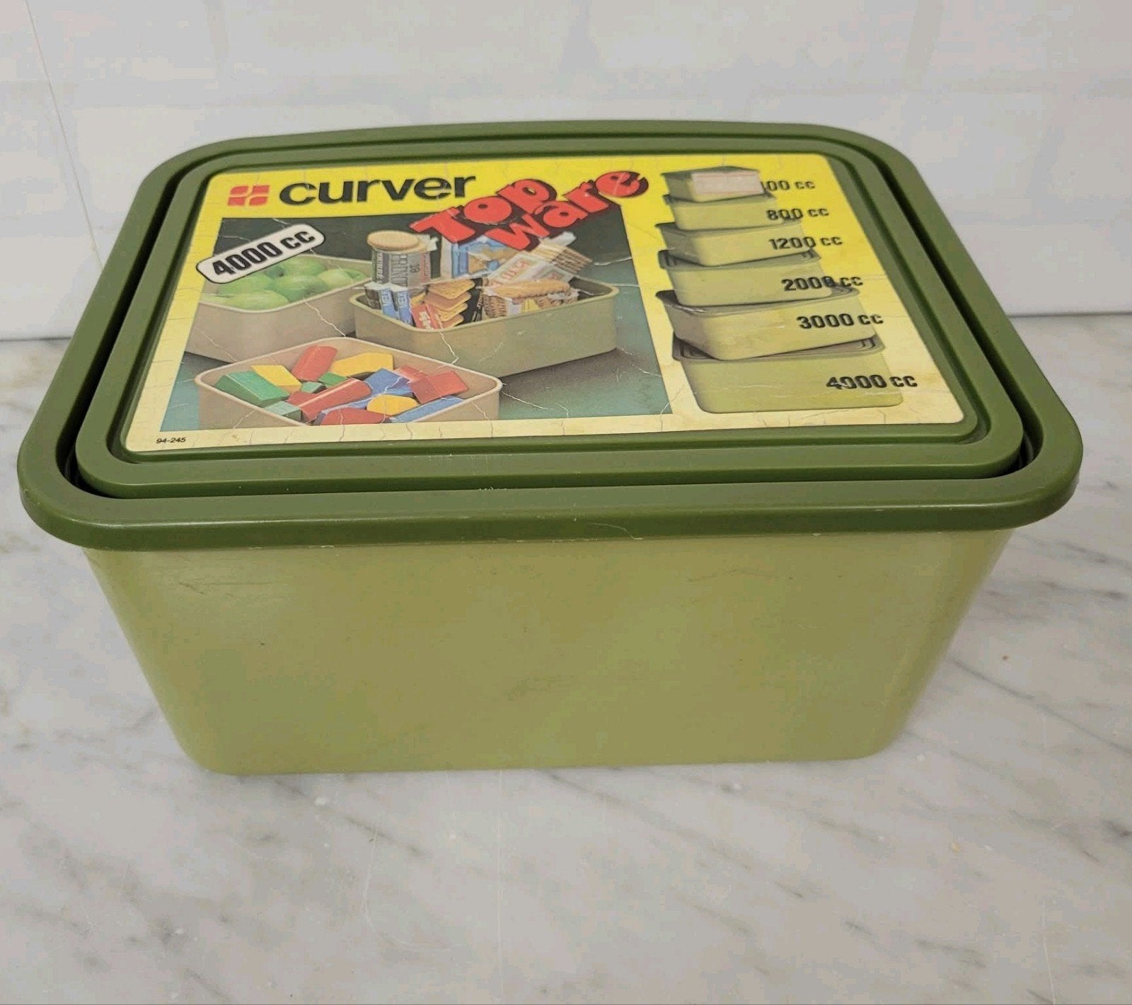 Vintage Curver bewaardoos, Verzenden, Huis en Inrichting