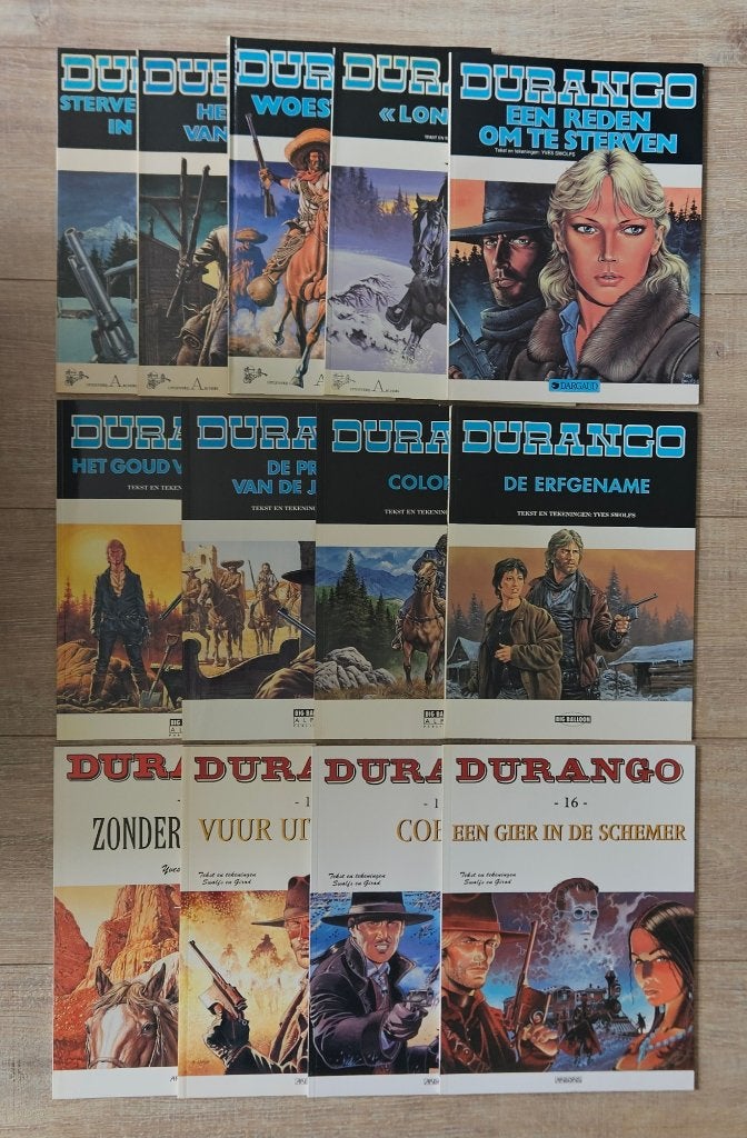 Durango - 12x sc + 1x hc - eerste druk - Swolfs - 1981/2013, Ophalen of Verzenden, Zo goed als nieuw, Yves Swolfs, Meerdere stripboeken
