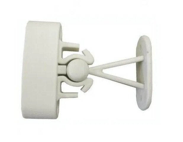 Deurvanger met flexibele klem wit 2-delig, Buurserstraat 15 A, 7481 EG,Haaksbergen, Ophalen of Verzenden, Info@123CamperOnderdelen.nl