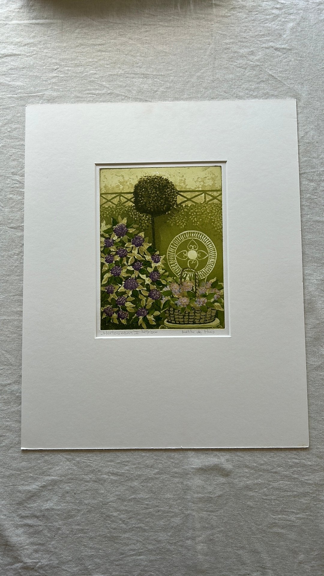 Hortensiatuin II -Leatitia de Haas, Ophalen, Bloemen