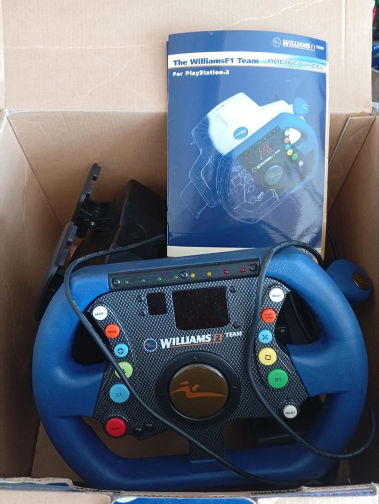 Williams F1 Team Racing Wheel voor PlayStation 2, Spelcomputers en Games, Spelcomputers | Sony PlayStation 2, Ophalen of Verzenden