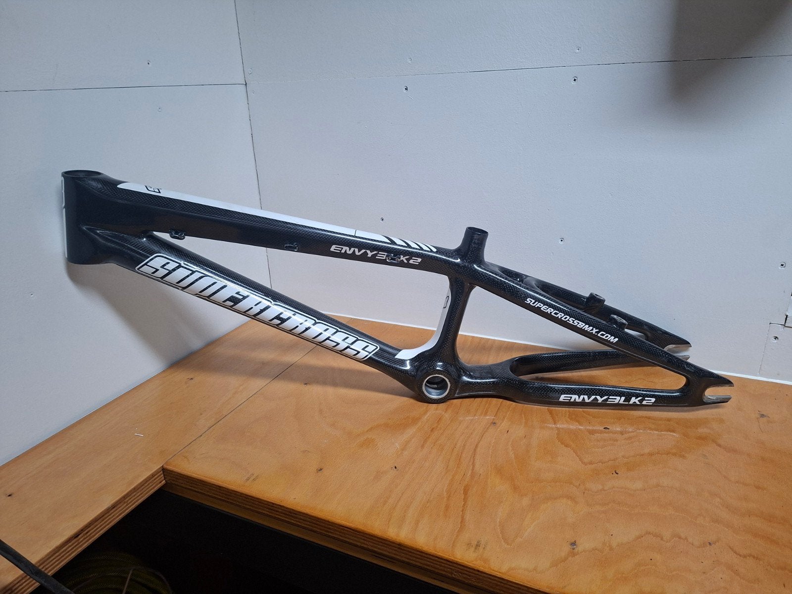 Supercross carbon BMX frame Envy blk2 PRO nieuwstaat, 16 tot 20 inch, Velgrem, V-brakes, Aluminium