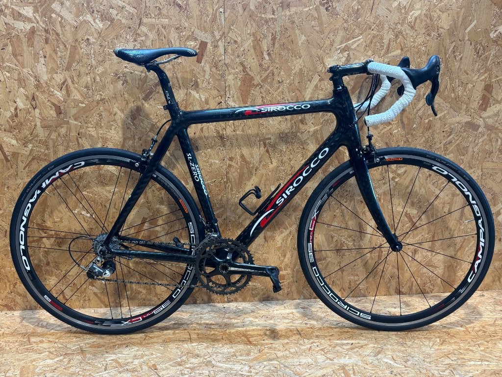 Carbon racefiets. Sirocco. Campagnolo Record, Fietsen en Brommers, 28 inch, Gebruikt, Carbon, Velgrem