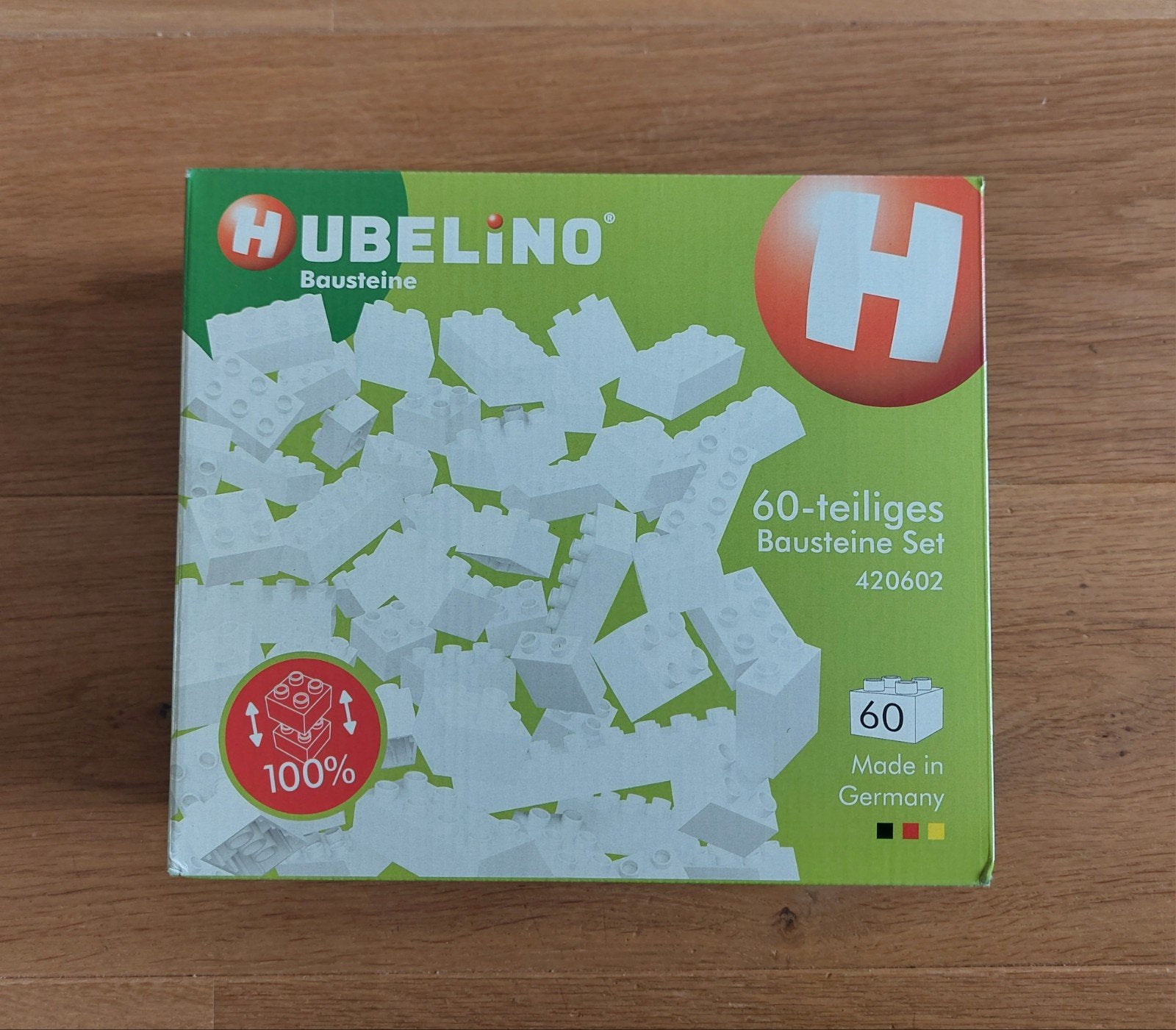 NIEUW Hubelino witte bouwstenen 420602, Ophalen of Verzenden, Nieuw