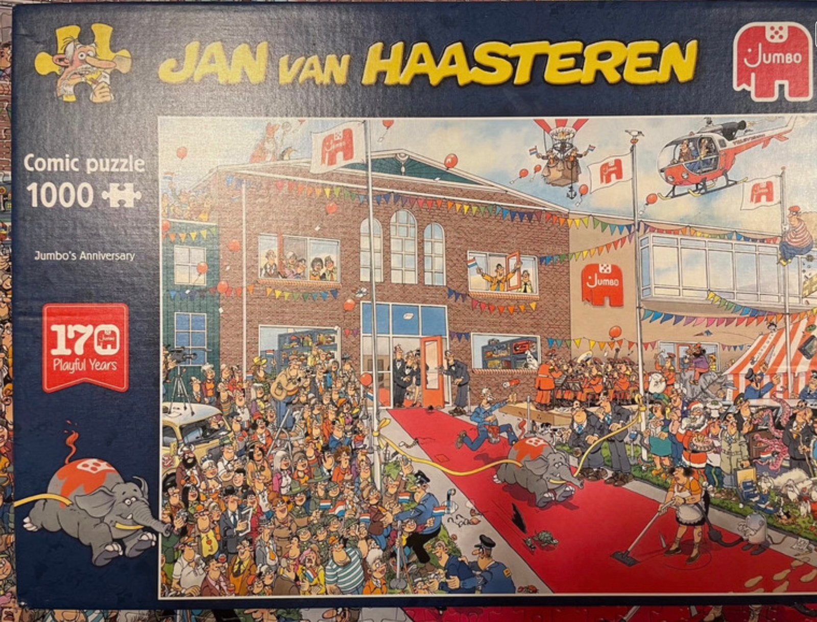 Jan van Haasteren - Jumbo’s anniversary, Ophalen of Verzenden, 500 t/m 1500 stukjes, Zo goed als nieuw