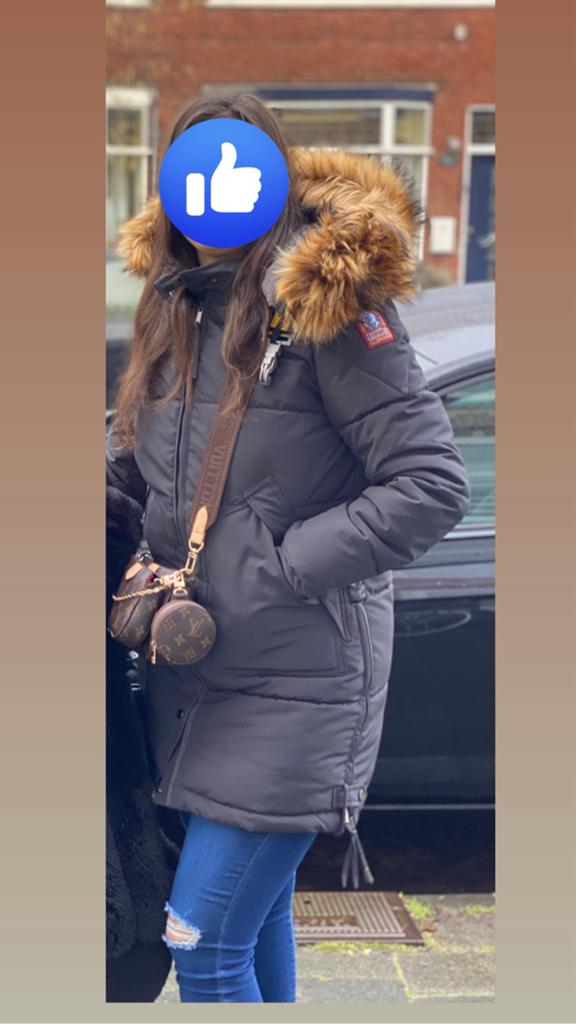 Dames parajumpers jas maar L, Kleding | Dames, Jassen | Winter, Ophalen of Verzenden, Zo goed als nieuw, Zwart