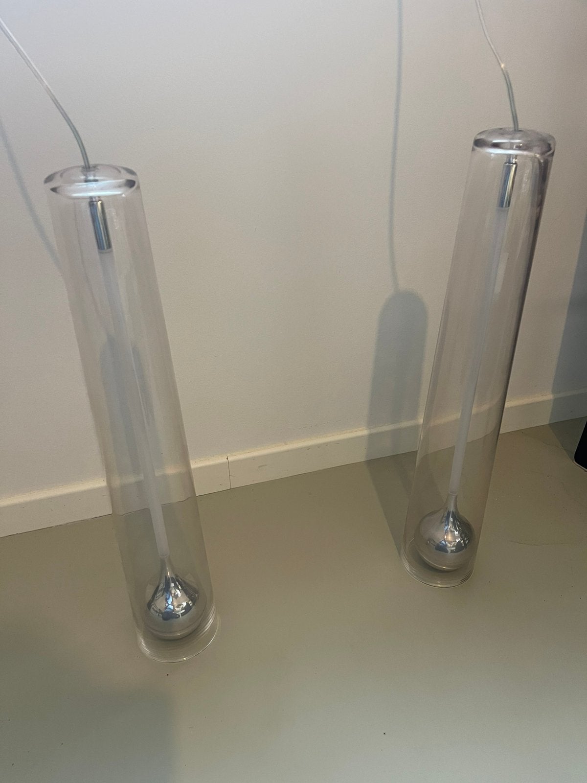 Tobias Grau dubbele ‘falling  sun’ LED LAMP. IN GLAS, Huis en Inrichting, Overige fittingen, Ophalen of Verzenden, Zo goed als nieuw