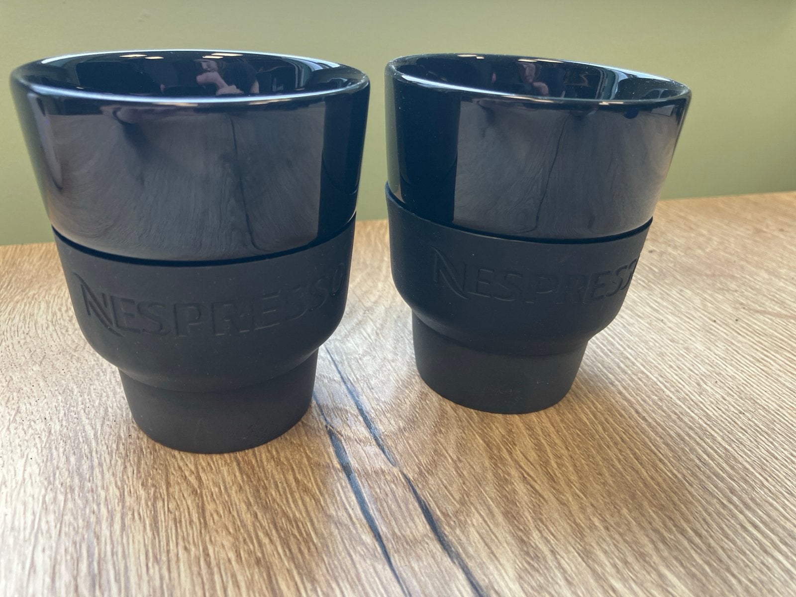 Nespresso koffiekopjes - Set van 2, Overige merken, Keramiek, Ophalen of Verzenden, Zo goed als nieuw
