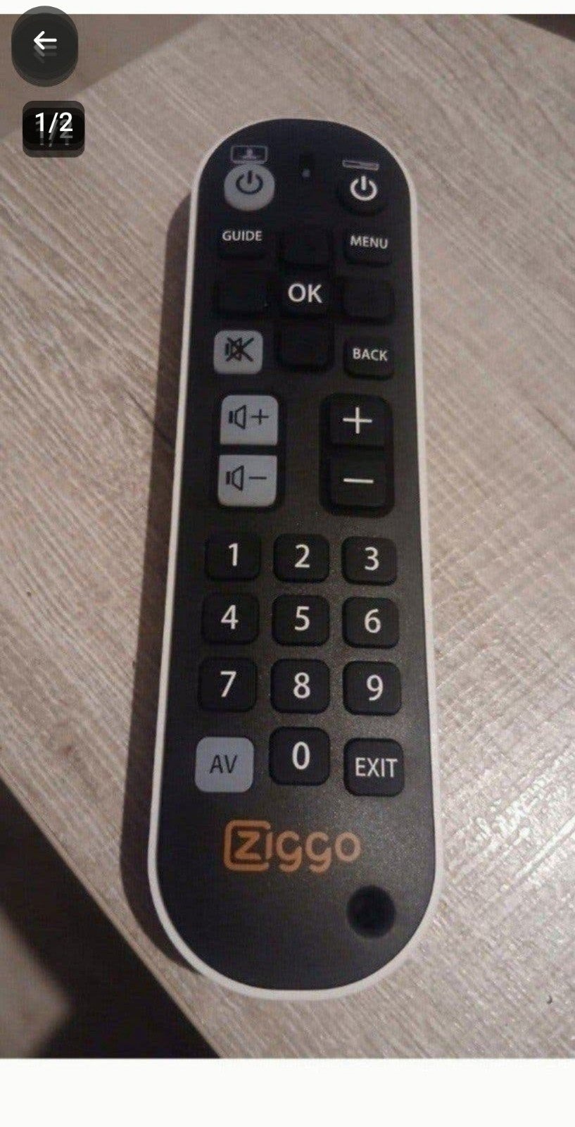 Nieuwe Ziggo afstandsbediening - Universeel, Audio, Tv en Foto, Ophalen of Verzenden, Nieuw, Universeel, Mediaspeler