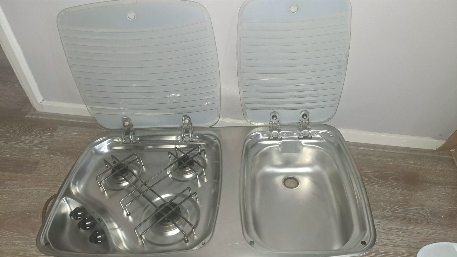 Smev Camper/caravan kookplaat en spoelbak  €120,- ., Ophalen, Gebruikt