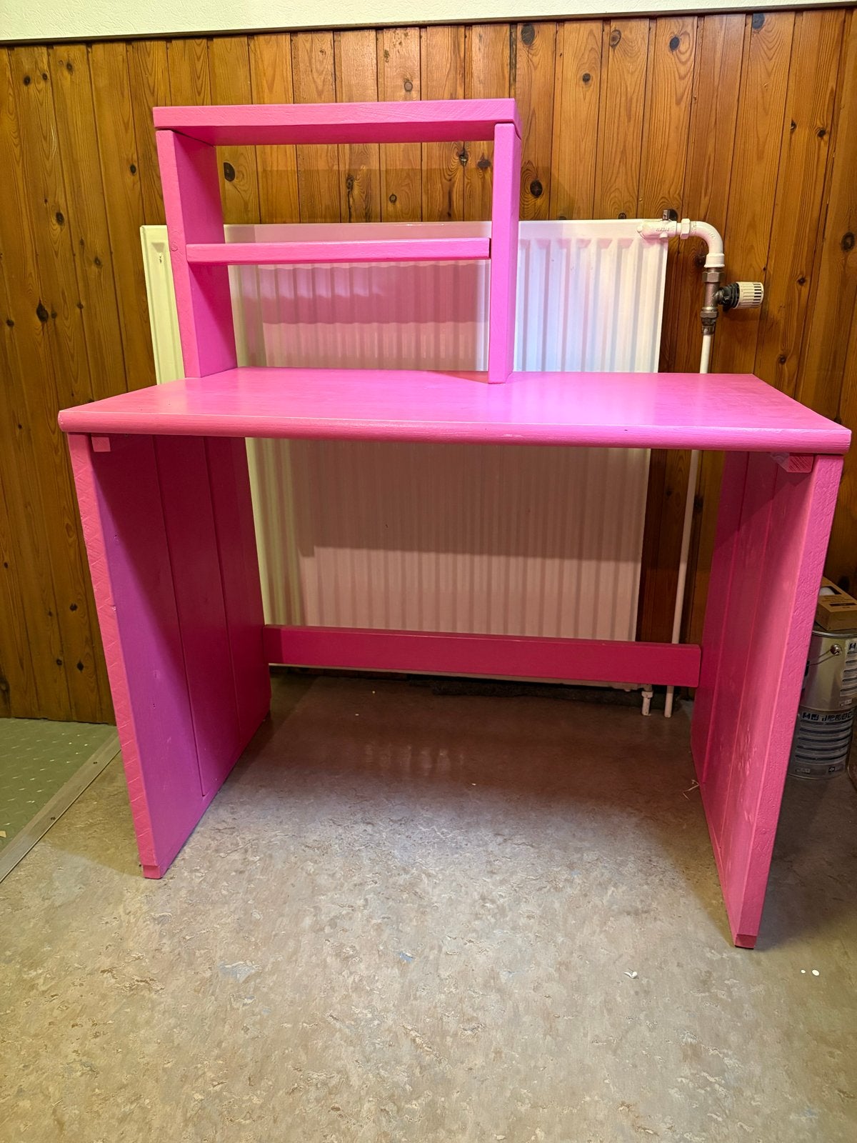 Roze kinderbureau met opzetstuk - Ideaal voor studie/hobby, Ophalen, Opbergruimte, Gebruikt, Roze