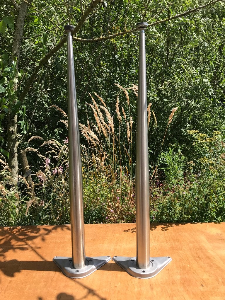 Tafelpoten RVS Hoogte 72 cm voor side-table, Huis en Inrichting, Tafelonderdelen, Tafelpoot, Minder dan 50 cm, 50 tot 100 cm, Rond