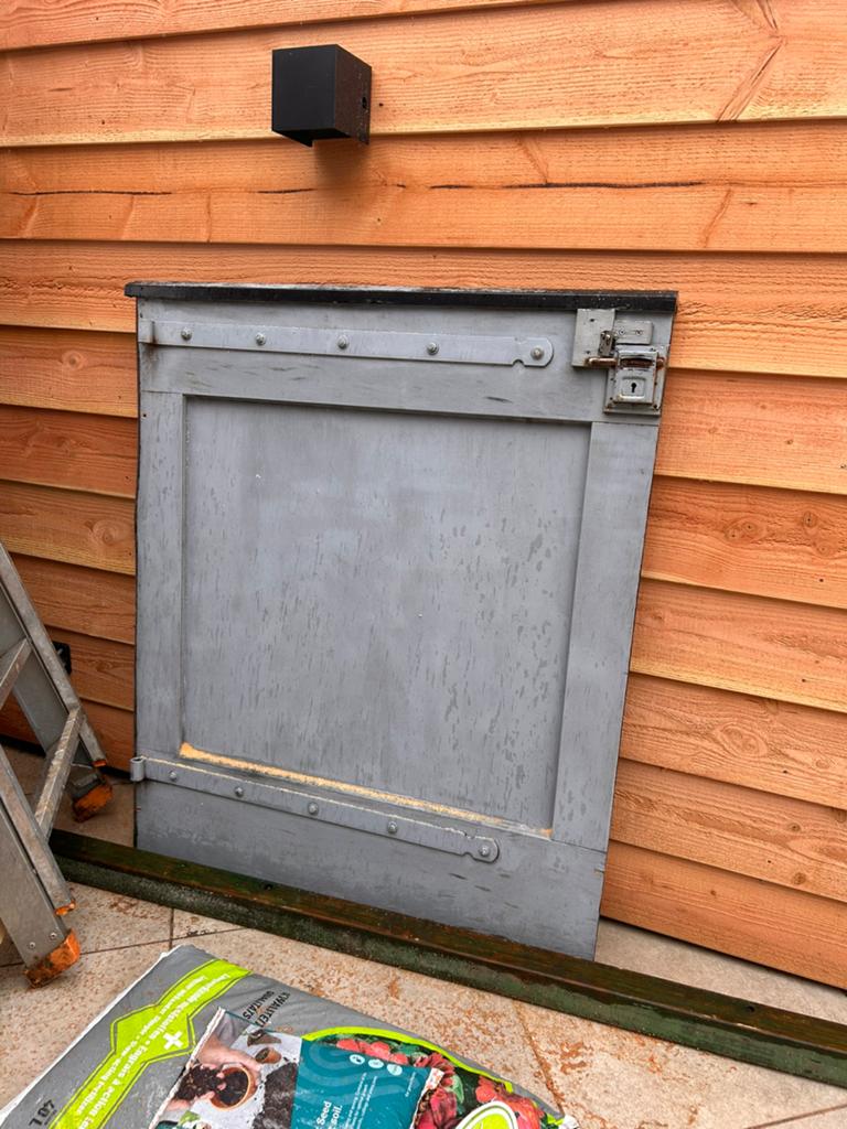 Houten poort, Ophalen, Gebruikt, Minder dan 100 cm, 100 tot 150 cm
