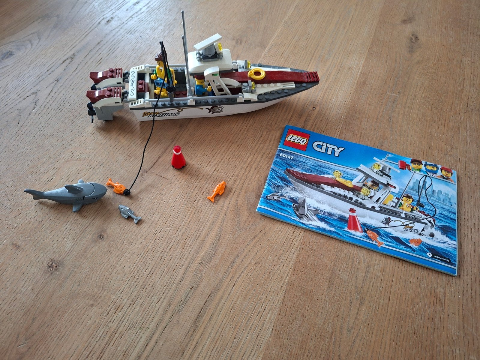 Lego City 60147 Vissersboot - Compleet met instructies, Compleet, City, Lego, Ophalen of Verzenden