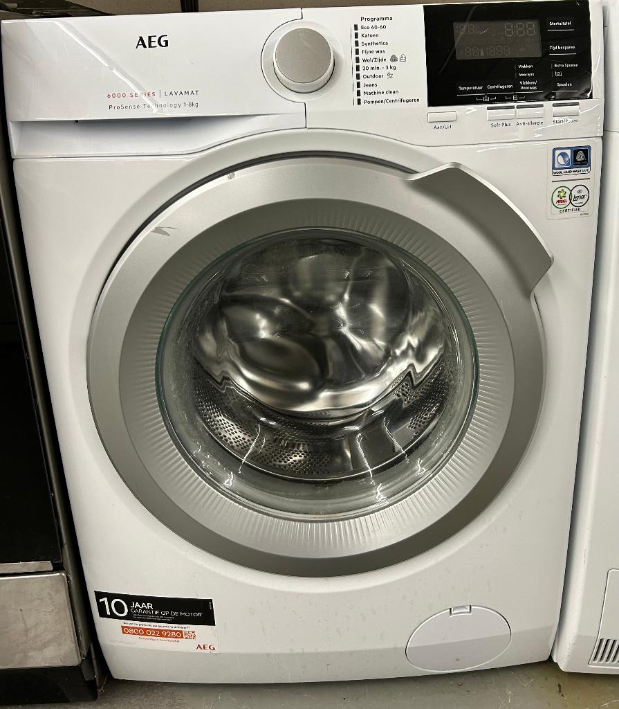 AEG L6FBKOLN Lavamat wasmachine 8 kg 1400 RPM label D # 9854, 1200 tot 1600 toeren, Gebruikt, 8 tot 10 kg, Wolwasprogramma