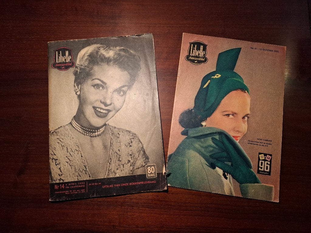 Twee oude Libelles uit 1952, Ophalen of Verzenden, 1940 tot 1960, Nederland, Tijdschrift
