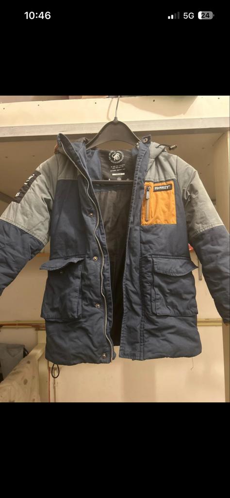 Stoere winterjas voor jongens - Monkey, Gebruikt, Ophalen of Verzenden, Me and my monkey, Jongen