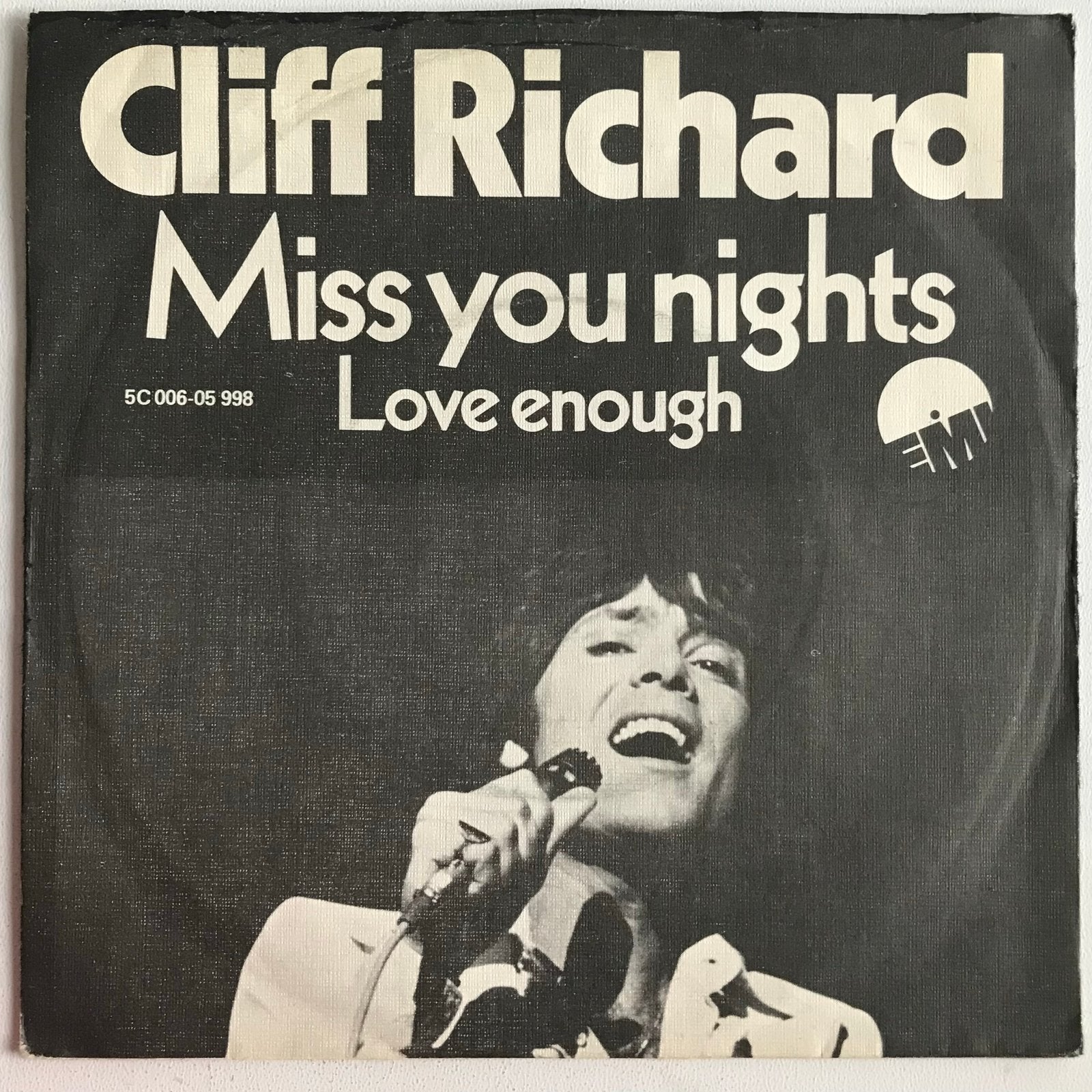 Cliff Richard - Miss You Nights / Love Enough (Vinyl Single), Cd's en Dvd's, Vinyl Singles, Gebruikt, 7 inch, Ophalen of Verzenden