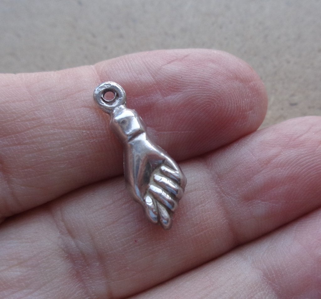 zilveren vintage bedel Fatima hand [963], Overige merken, Verzenden, Zo goed als nieuw, 1 bedel