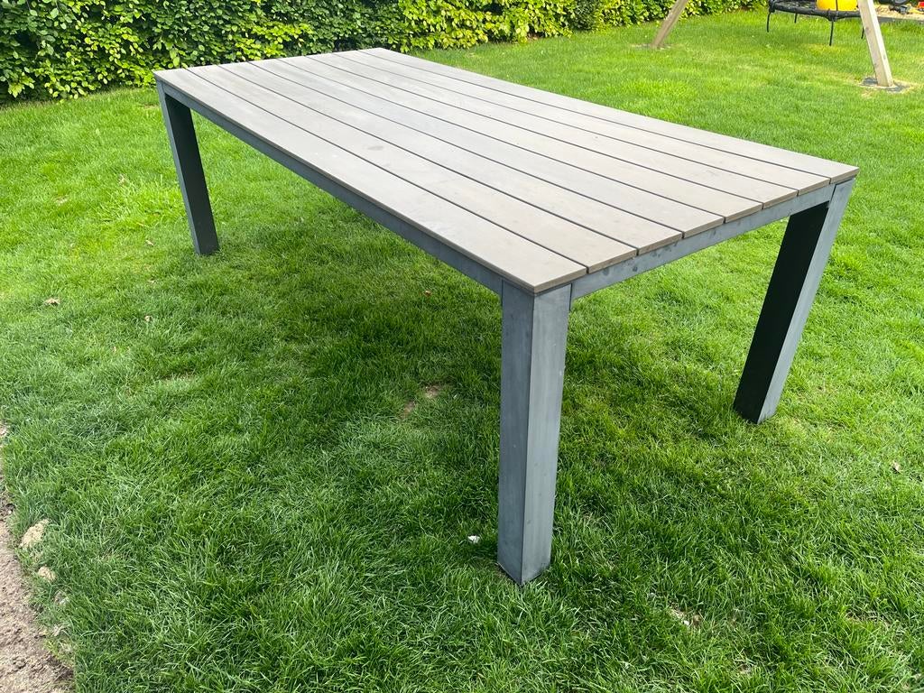 tuintafel, Ophalen, Gebruikt, Rechthoekig, Aluminium